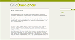 Desktop Screenshot of geldomrekenen.net