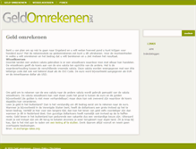 Tablet Screenshot of geldomrekenen.net
